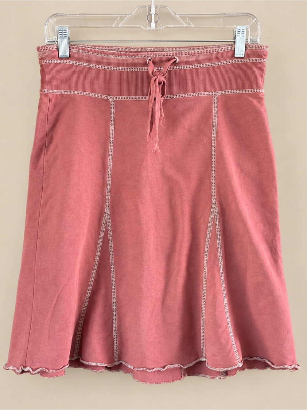 Y2K Vintage Low Rise Contrast Stitch Skirt XS
